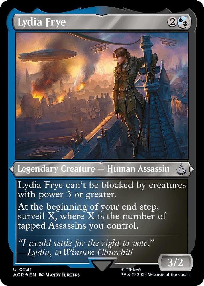 Lydia Frye (Foil Etched) 241 card from Universes Beyond: Assassin's Creed