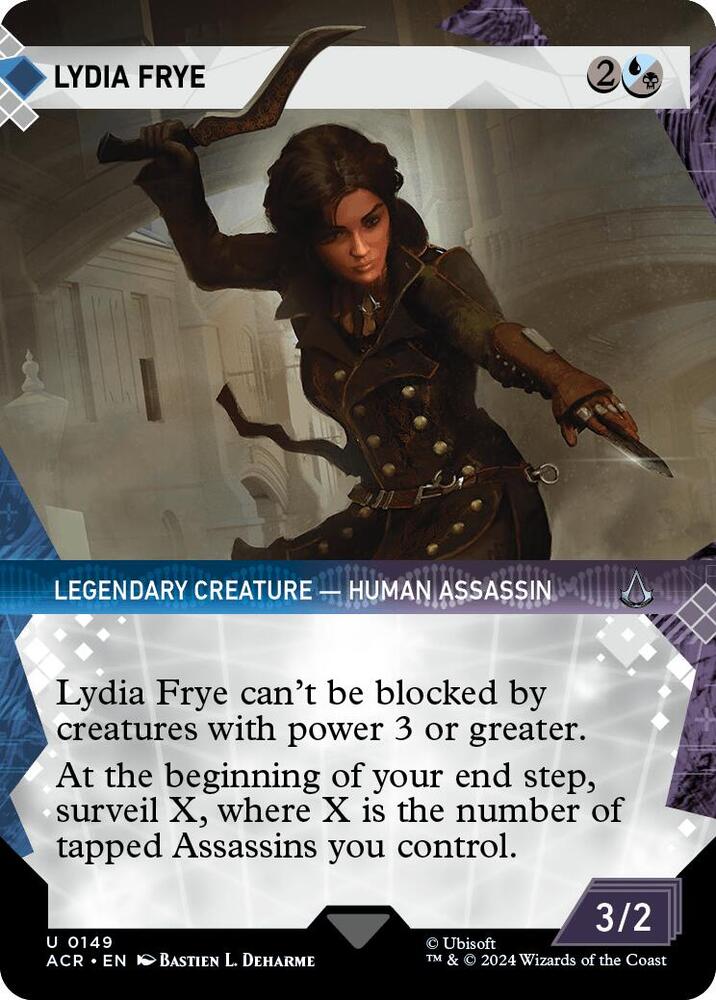 Lydia Frye (Showcase) 149 card from Universes Beyond: Assassin's Creed