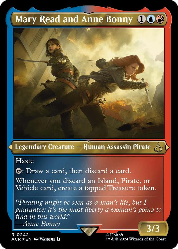 Mary Read and Anne Bonny (Foil Etched) 242 card from Universes Beyond: Assassin's Creed