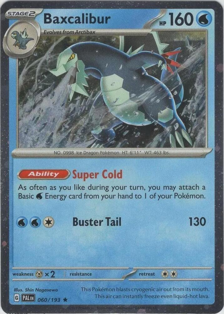 Baxcalibur (Cosmos Holo) 060/193 card from Blister Exclusives
