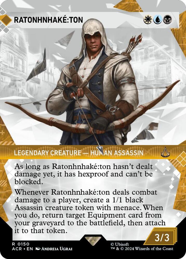 Ratonhnhake:ton (Showcase) 150 card from Universes Beyond: Assassin's Creed