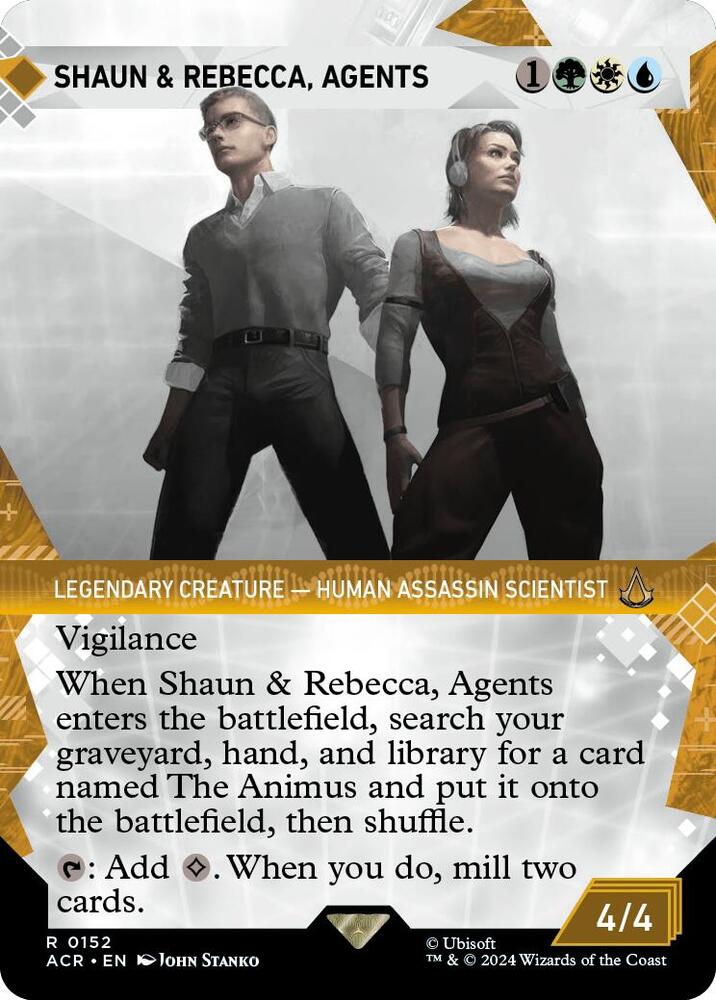 Shaun & Rebecca, Agents (Showcase) 152 card from Universes Beyond: Assassin's Creed