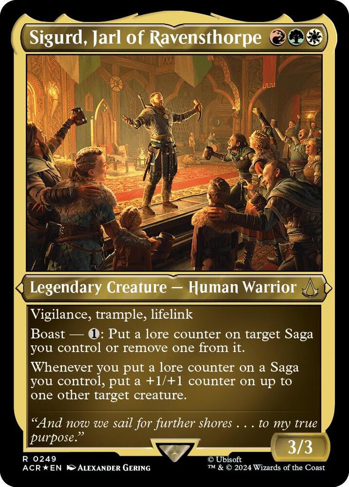 Sigurd, Jarl of Ravensthorpe (Foil Etched) 249 card from Universes Beyond: Assassin's Creed