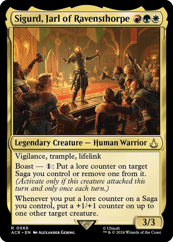 Sigurd, Jarl of Ravensthorpe 66 card from Universes Beyond: Assassin's Creed