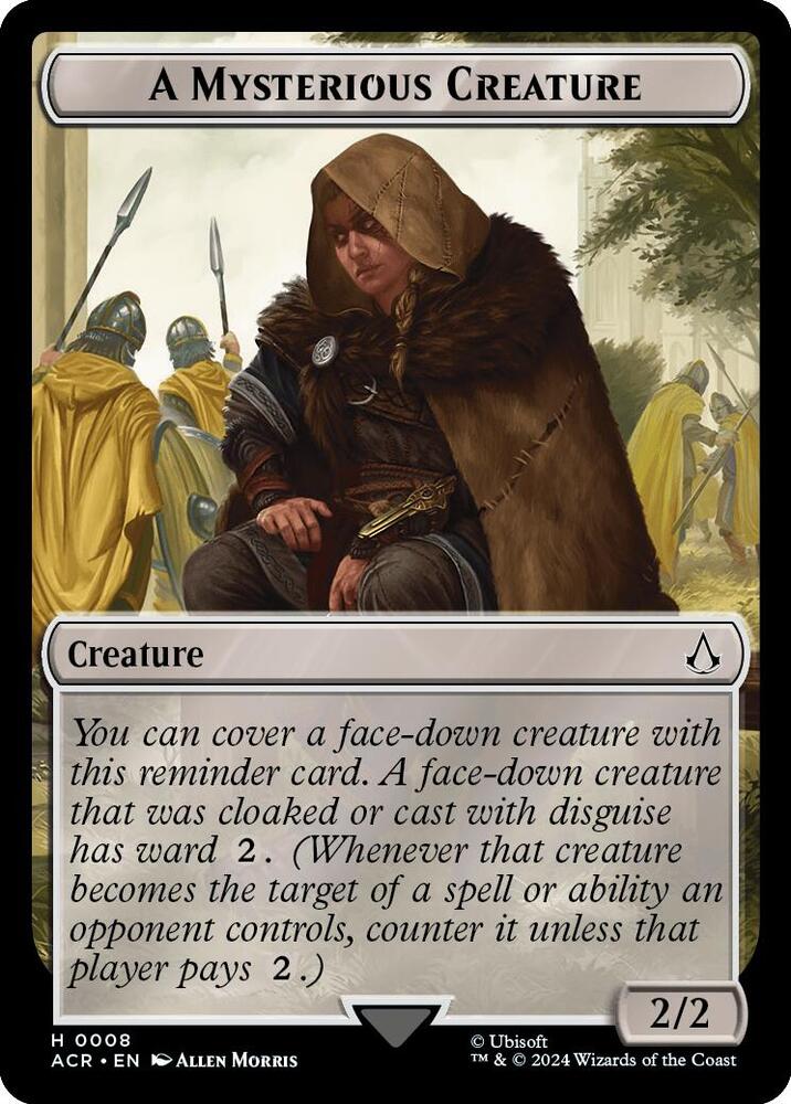 A Mysterious Creature 8 card from Universes Beyond: Assassin's Creed