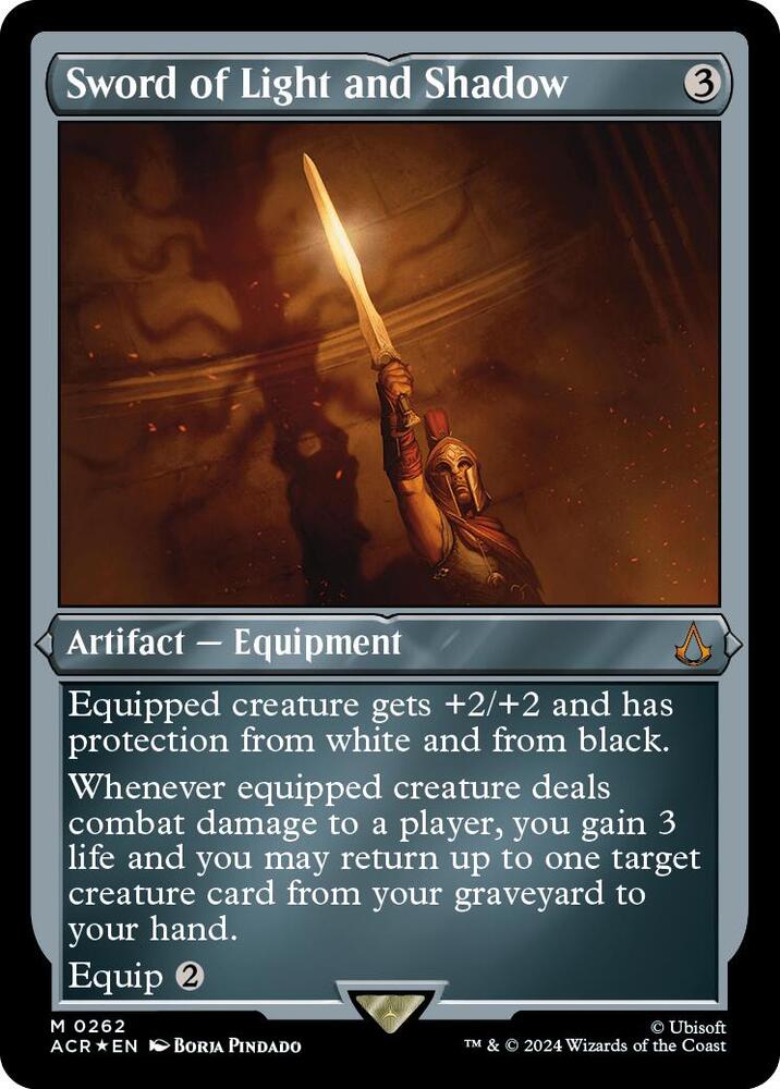 Sword of Light and Shadow (Foil Etched) 262 card from Universes Beyond: Assassin's Creed