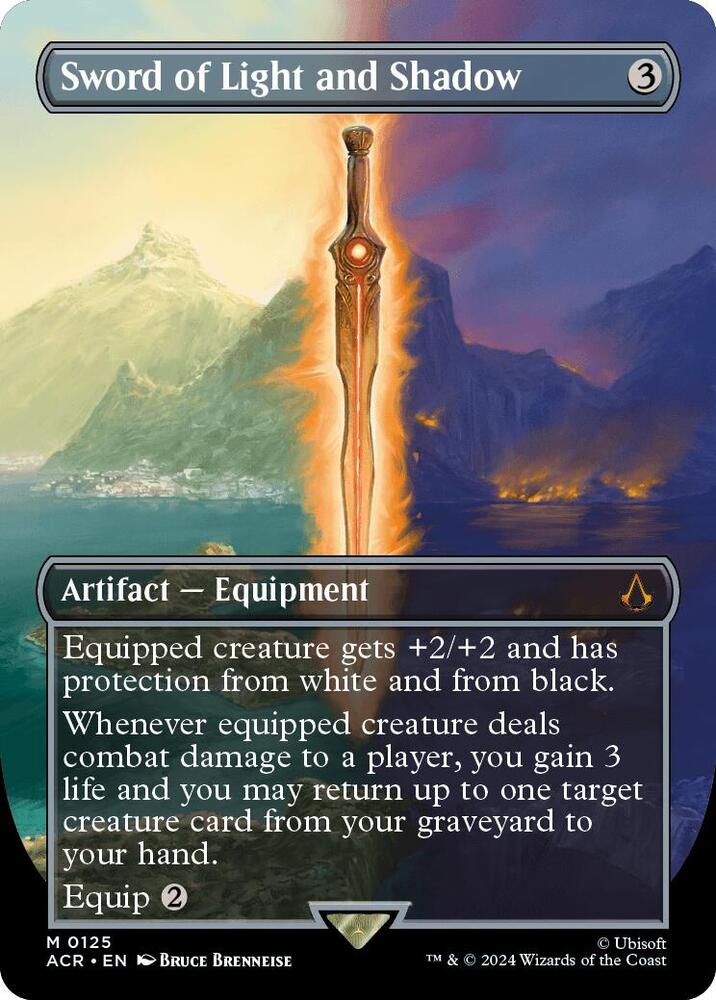 Sword of Light and Shadow (Borderless) 125 card from Universes Beyond: Assassin's Creed