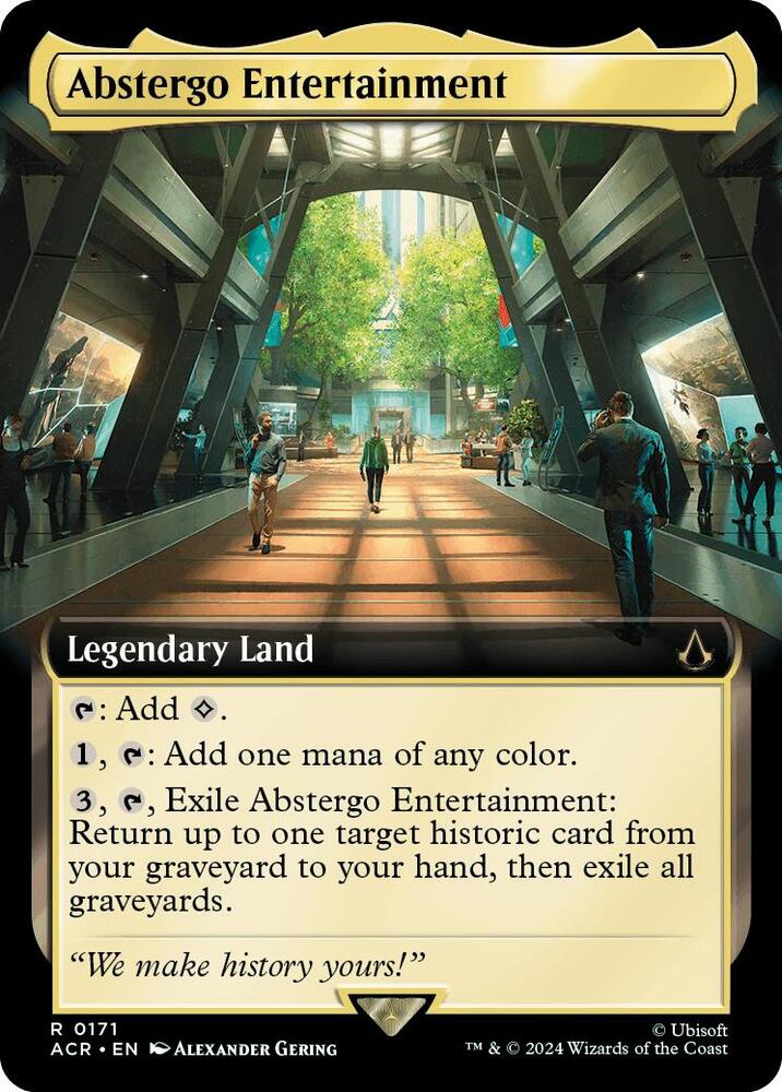 Abstergo Entertainment (Extended Art) 171 card from Universes Beyond: Assassin's Creed