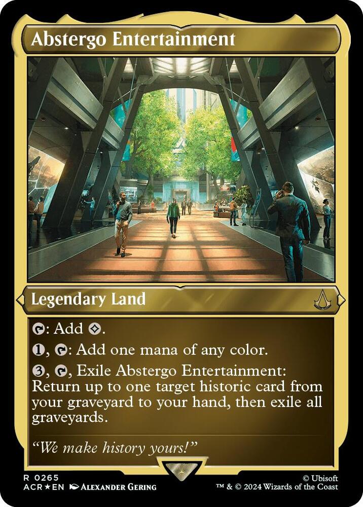 Abstergo Entertainment (Foil Etched) 265 card from Universes Beyond: Assassin's Creed