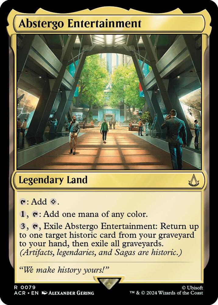 Abstergo Entertainment 79 card from Universes Beyond: Assassin's Creed
