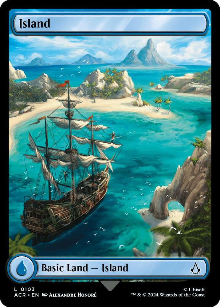 Island 103 card from Universes Beyond: Assassin's Creed