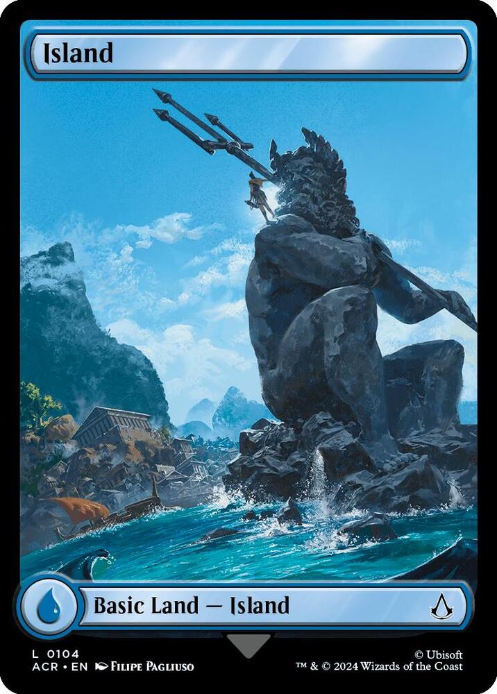 Island 104 card from Universes Beyond: Assassin's Creed