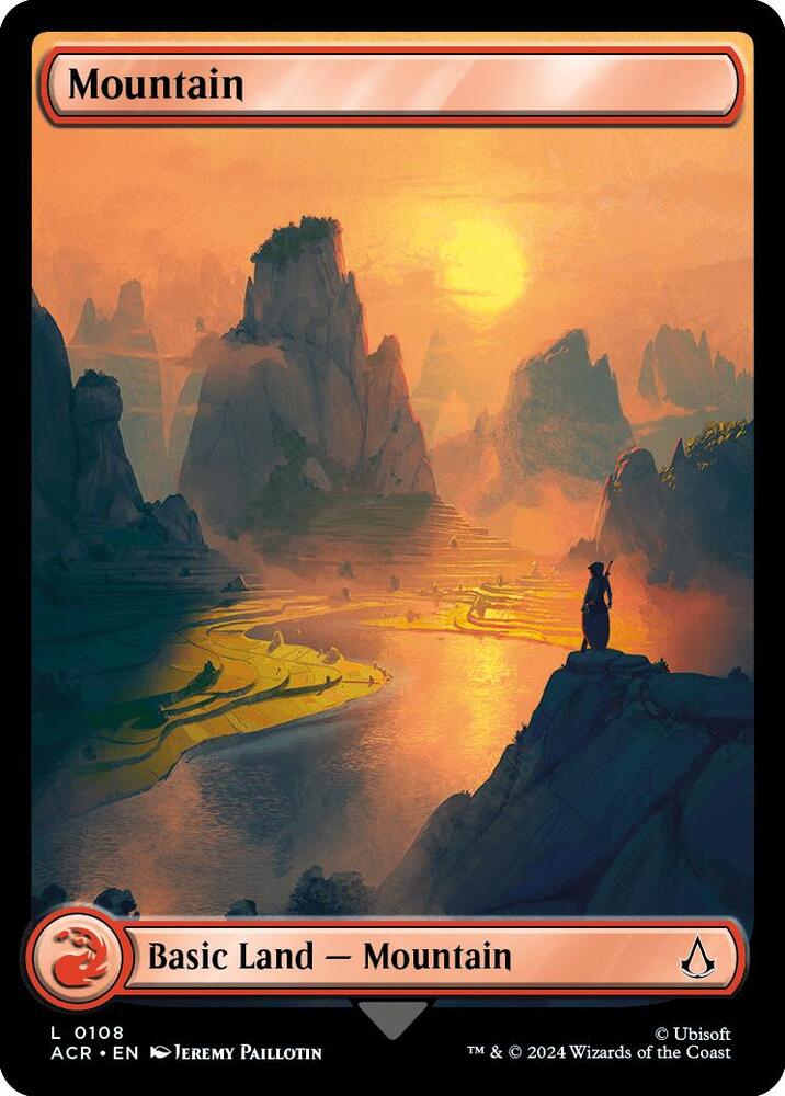 Mountain 108 card from Universes Beyond: Assassin's Creed