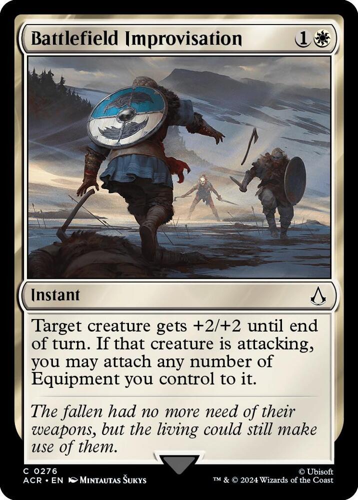 Battlefield Improvisation 276 card from Universes Beyond: Assassin's Creed