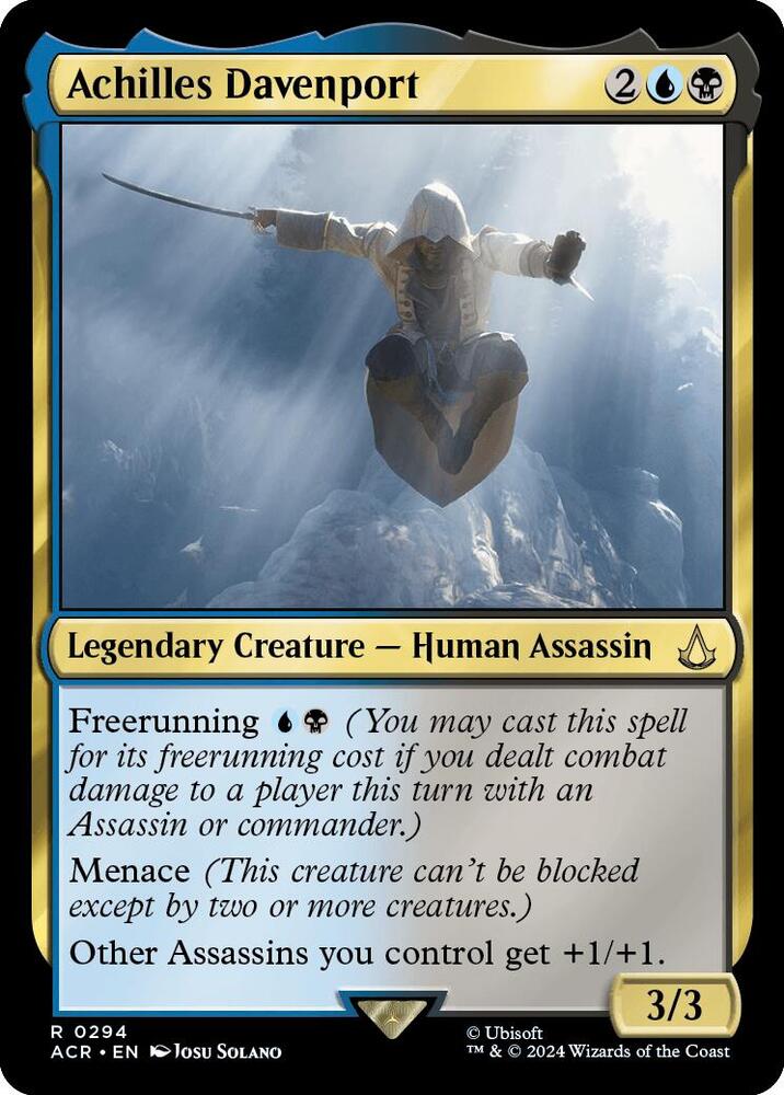 Achilles Davenport 294 card from Universes Beyond: Assassin's Creed