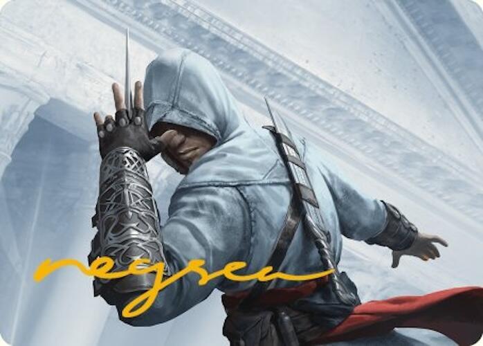 Altair Ibn-La'Ahad Art Card (Gold-Stamped Signature) 15 card from Art Series: Universes Beyond: Assassin's Creed