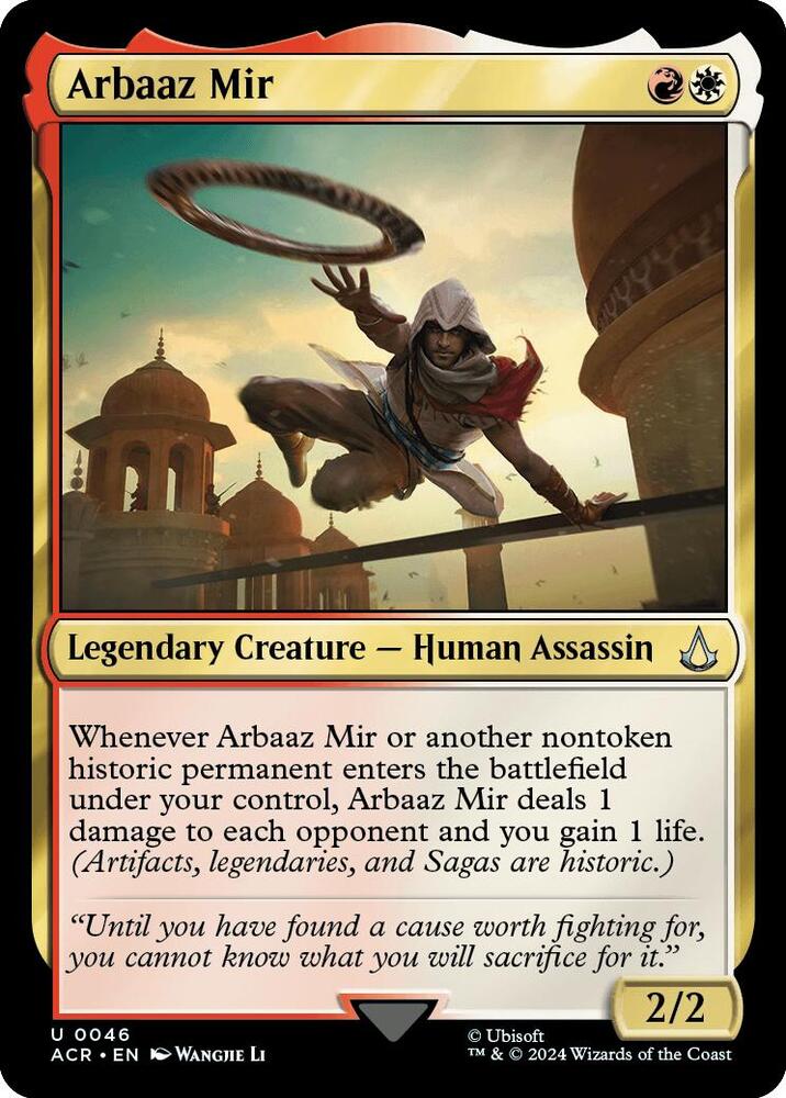 Arbaaz Mir 46 card from Universes Beyond: Assassin's Creed