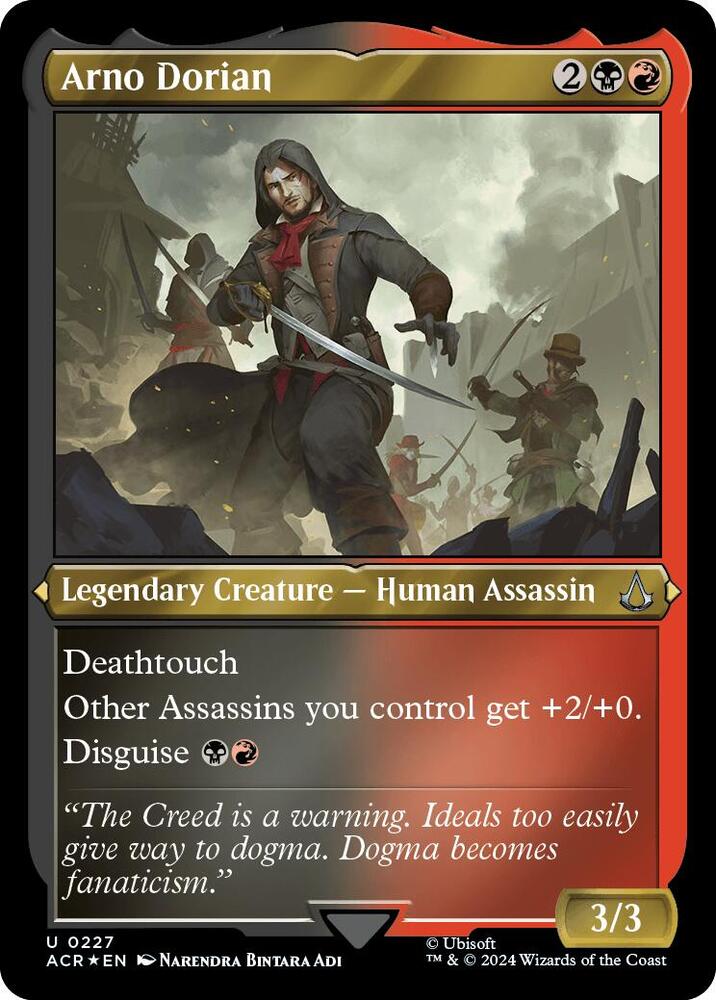 Arno Dorian (Foil Etched) 227 card from Universes Beyond: Assassin's Creed