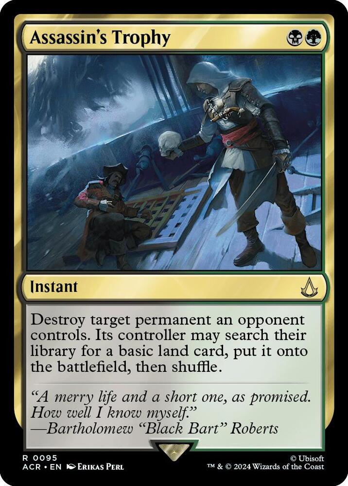 Assassin's Trophy 95 card from Universes Beyond: Assassin's Creed