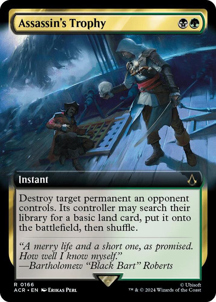 Assassin's Trophy (Extended Art) 166 card from Universes Beyond: Assassin's Creed
