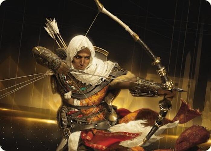 Bayek of Siwa Art Card 16 card from Art Series: Universes Beyond: Assassin's Creed