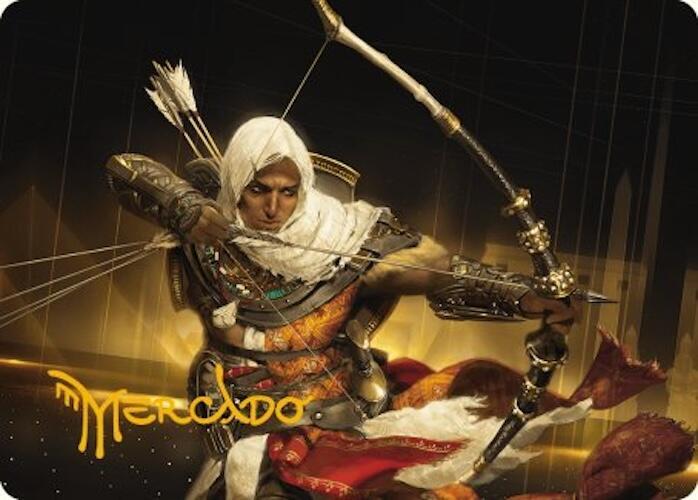 Bayek of Siwa Art Card (Gold-Stamped Signature) 16 card from Art Series: Universes Beyond: Assassin's Creed