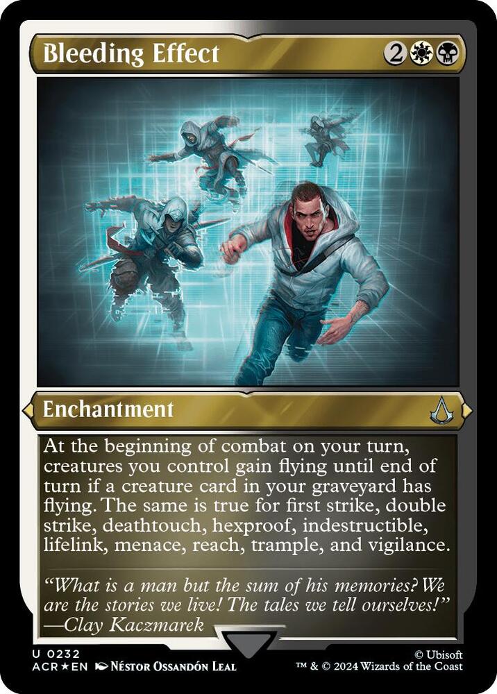 Bleeding Effect (Foil Etched) 232 card from Universes Beyond: Assassin's Creed