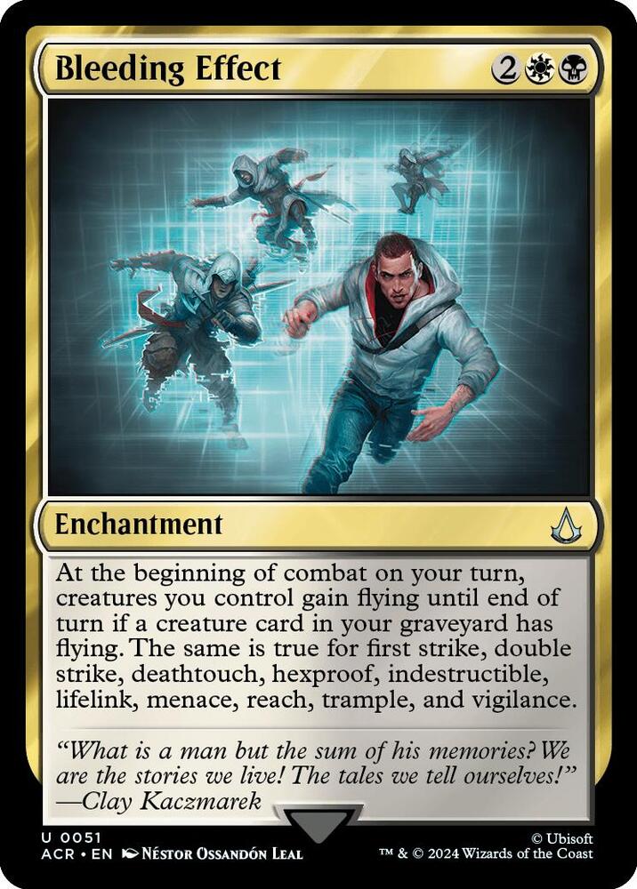 Bleeding Effect 51 card from Universes Beyond: Assassin's Creed