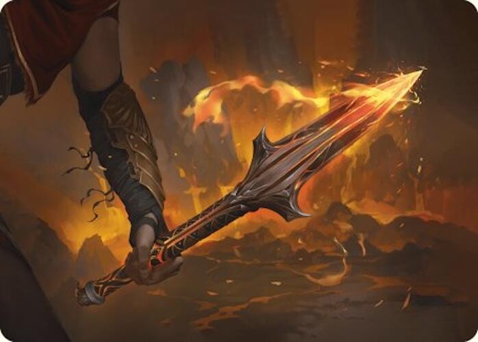 The Spear of Leonidas Art Card 4 card from Art Series: Universes Beyond: Assassin's Creed