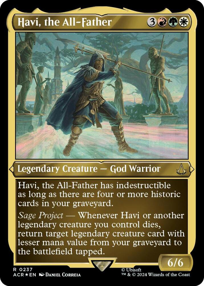 Havi, the All-Father (Foil Etched) 237 card from Universes Beyond: Assassin's Creed