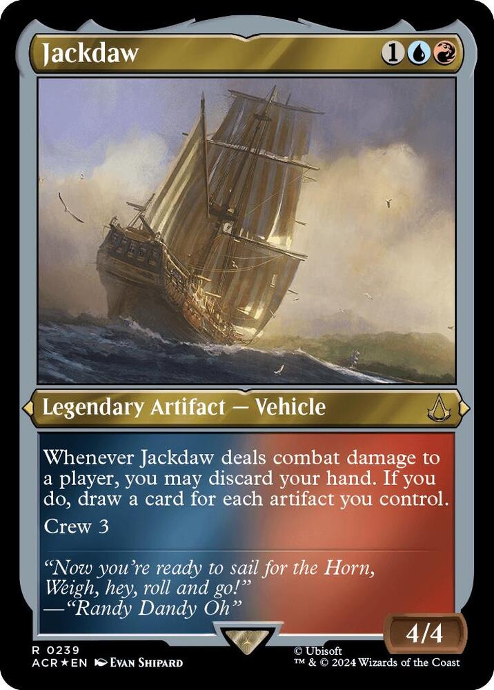 Jackdaw (Foil Etched) 239 card from Universes Beyond: Assassin's Creed