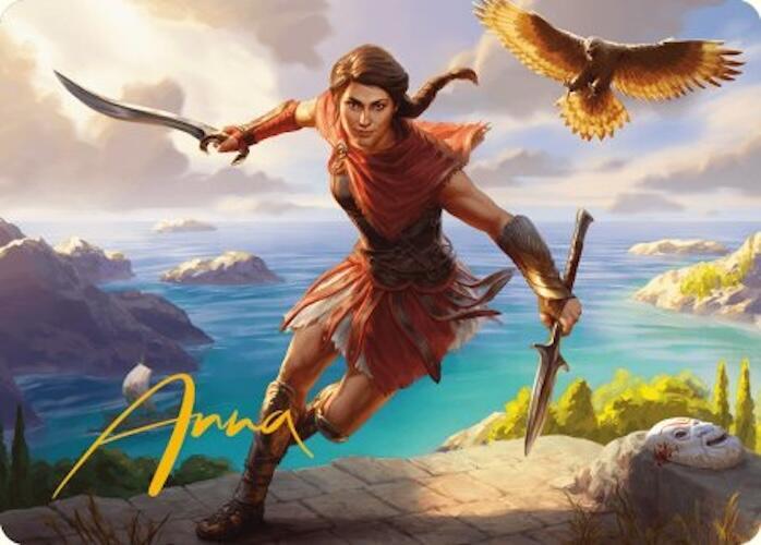 Kassandra, Eagle Bearer Art Card (Gold-Stamped Signature) 6 card from Art Series: Universes Beyond: Assassin's Creed