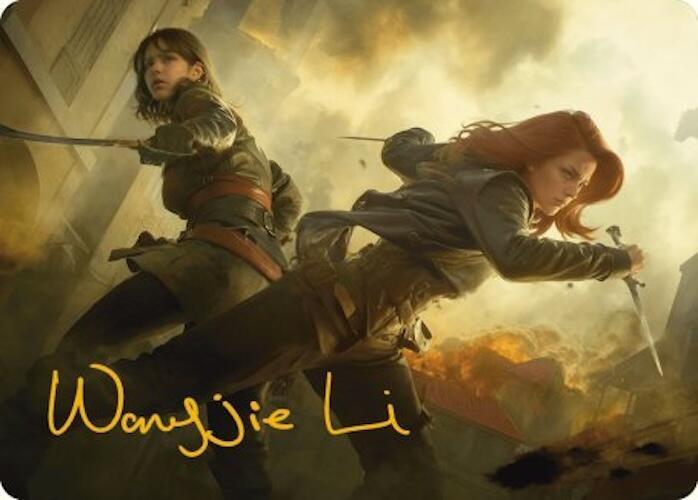 Mary Read and Anne Bonny Art Card (Gold-Stamped Signature) 7 card from Art Series: Universes Beyond: Assassin's Creed