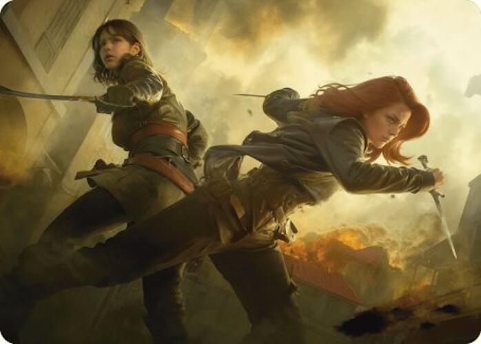 Mary Read and Anne Bonny Art Card 7 card from Art Series: Universes Beyond: Assassin's Creed
