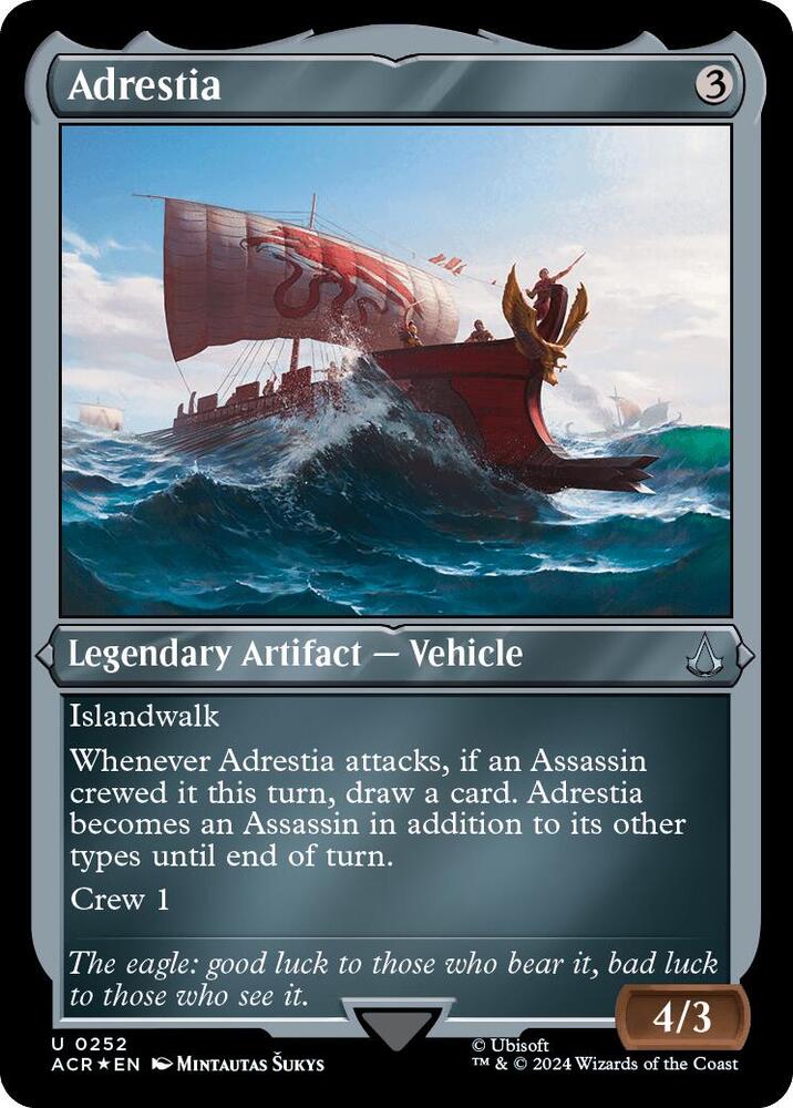 Adrestia (Foil Etched) 252 card from Universes Beyond: Assassin's Creed