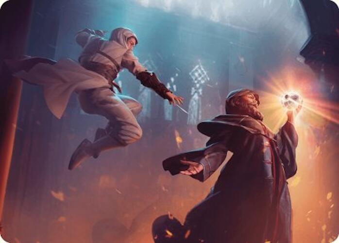 Mortify Art Card 12 card from Art Series: Universes Beyond: Assassin's Creed