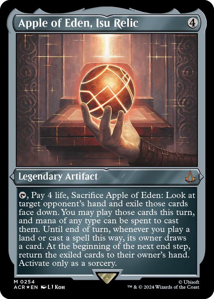Apple of Eden, Isu Relic (Foil Etched) 254 card from Universes Beyond: Assassin's Creed