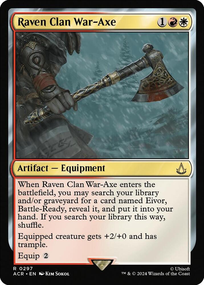 Raven Clan War-Axe 297 card from Universes Beyond: Assassin's Creed