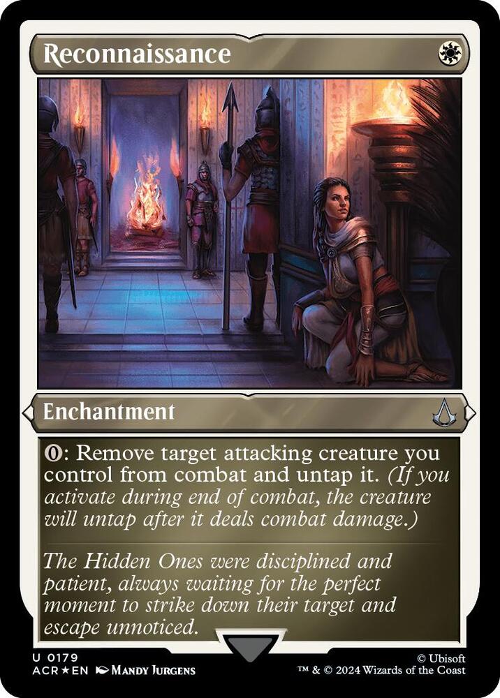 Reconnaissance (Foil Etched) 179 card from Universes Beyond: Assassin's Creed