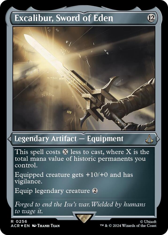 Excalibur, Sword of Eden (Foil Etched) 256 card from Universes Beyond: Assassin's Creed