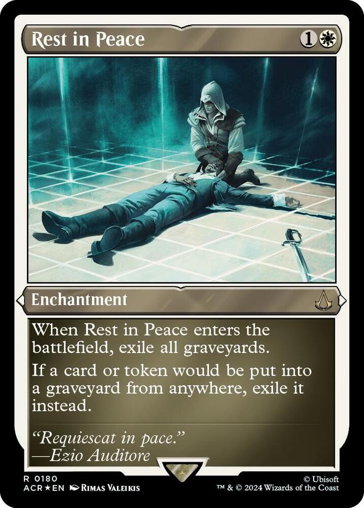 Rest in Peace (Foil Etched) 180 card from Universes Beyond: Assassin's Creed