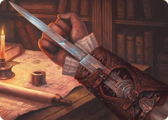 Hidden Blade Art Card 9 card from Art Series: Universes Beyond: Assassin's Creed