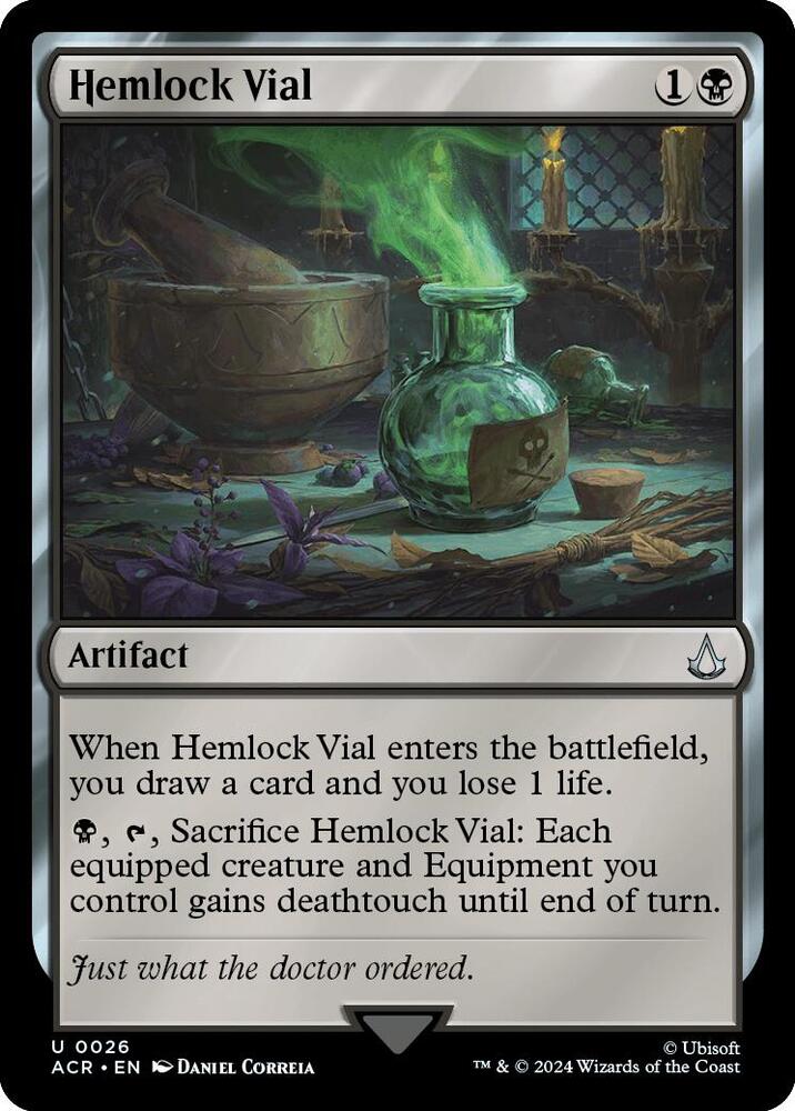 Hemlock Vial 26 card from Universes Beyond: Assassin's Creed