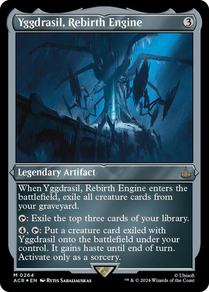 Yggdrasil, Rebirth Engine (Foil Etched) 264 card from Universes Beyond: Assassin's Creed