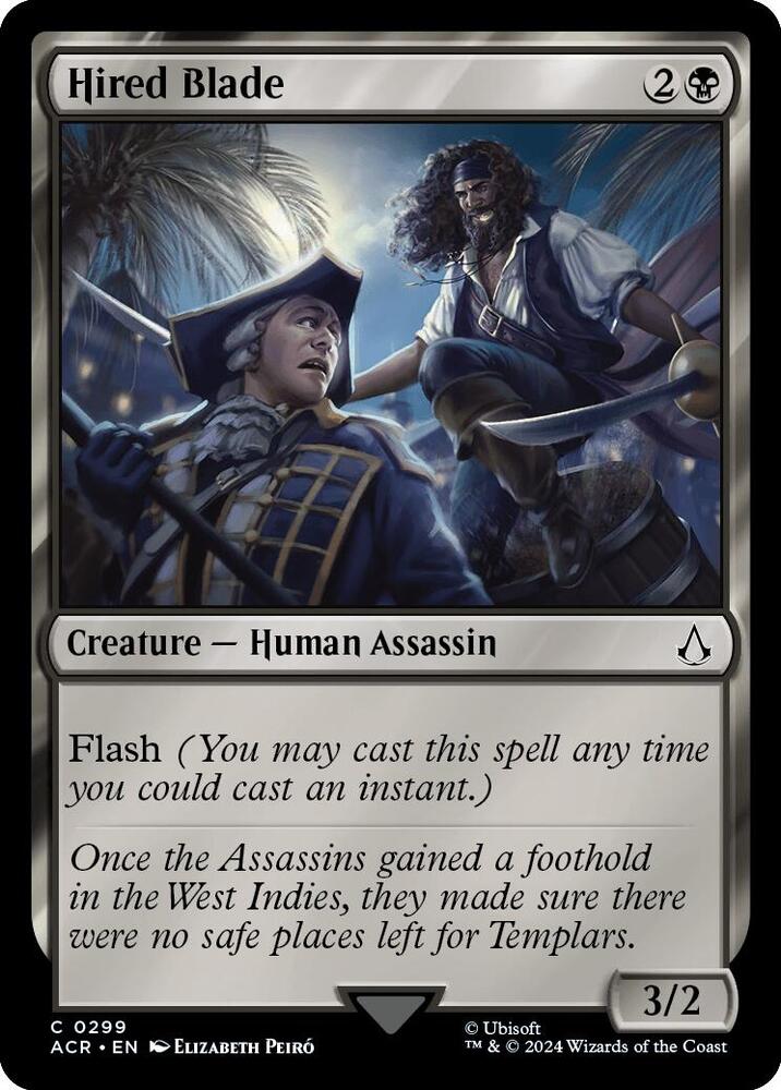 Hired Blade 299 card from Universes Beyond: Assassin's Creed
