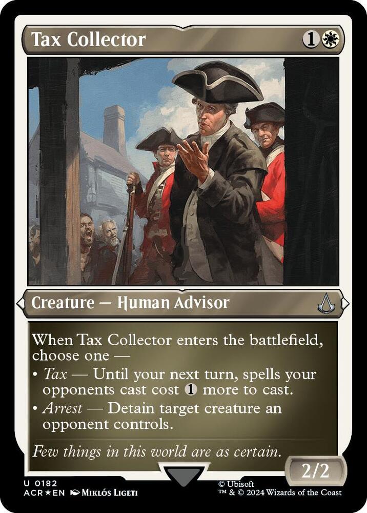 Tax Collector (Foil Etched) 182 card from Universes Beyond: Assassin's Creed