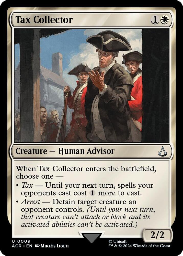 Tax Collector 9 card from Universes Beyond: Assassin's Creed