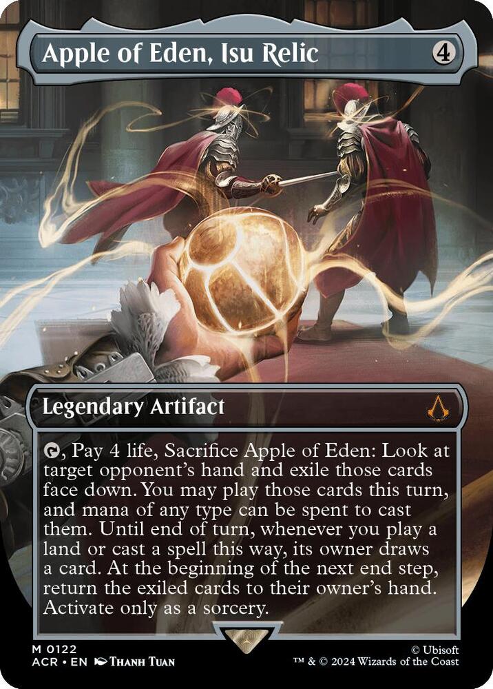 Apple of Eden, Isu Relic (Borderless) 122 card from Universes Beyond: Assassin's Creed