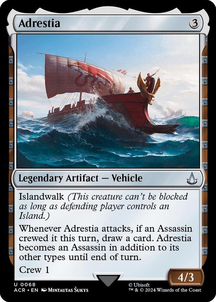 Adrestia 68 card from Universes Beyond: Assassin's Creed