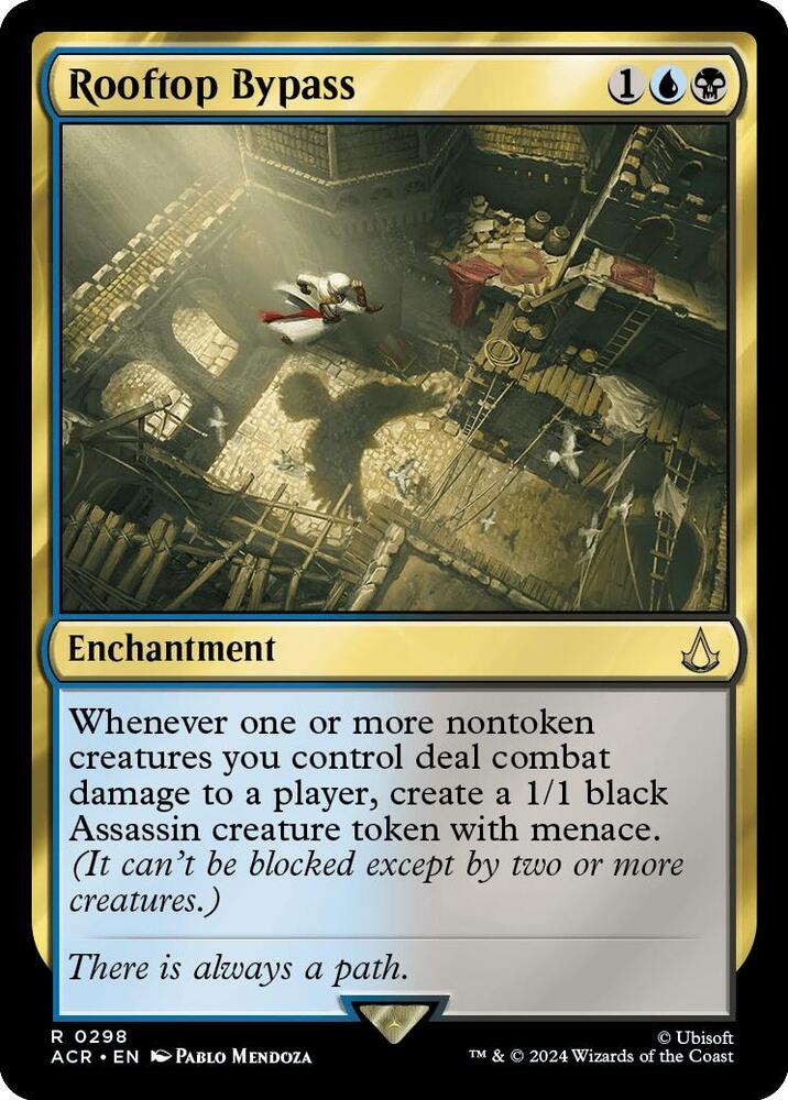 Rooftop Bypass 298 card from Universes Beyond: Assassin's Creed